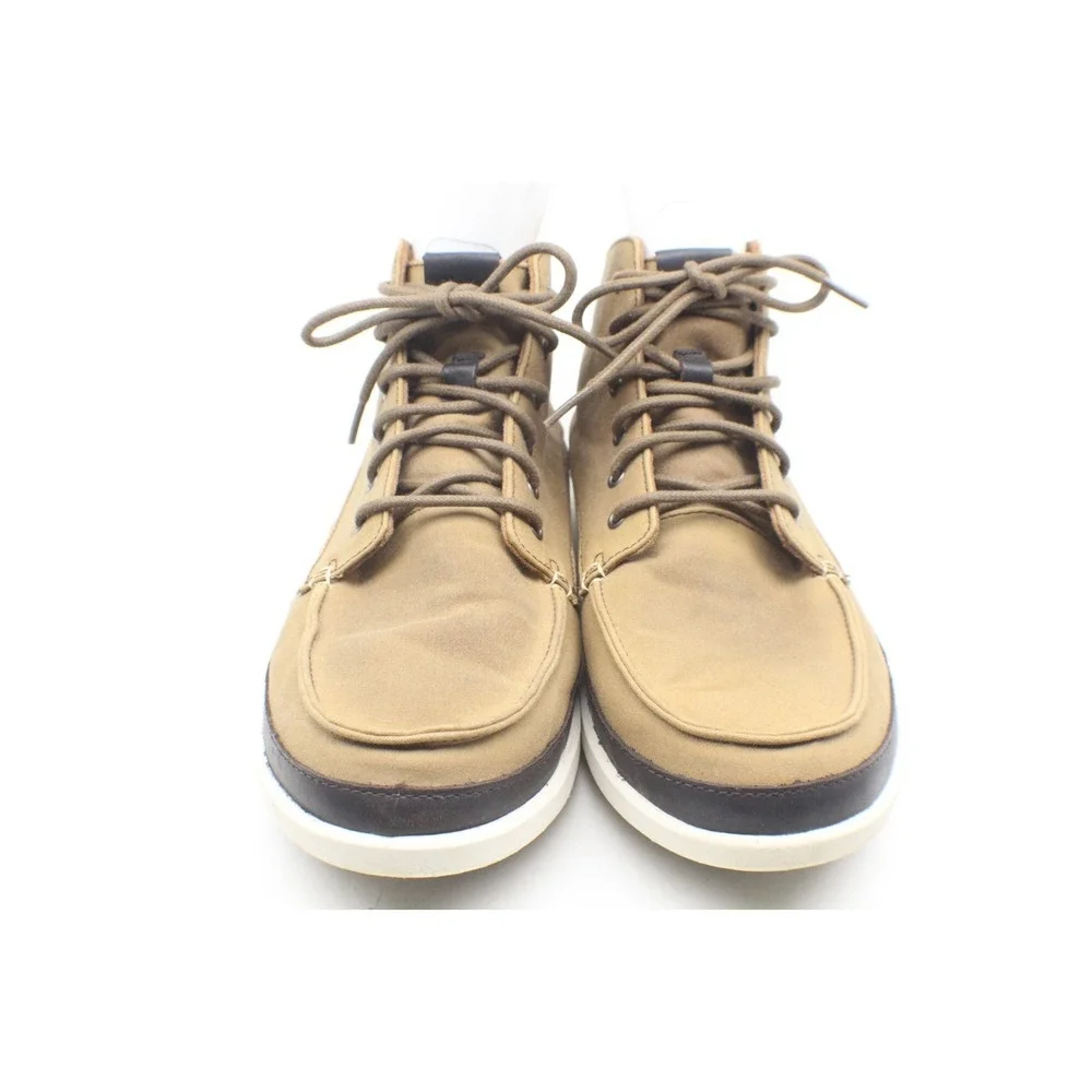 OluKai Boots Mens Size 11.5 Beige Chukka Lace Up NALUKAI KAPA BOOT Casual
